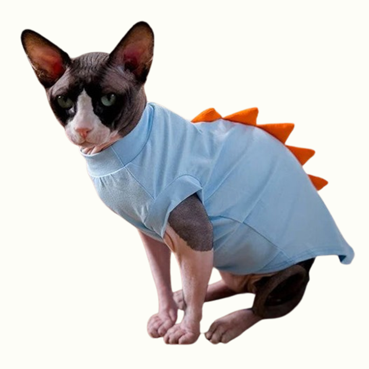 Dinosaur Outfit Cat In Dinosaur Costume Sphynx Cat Dinosaur Tee
