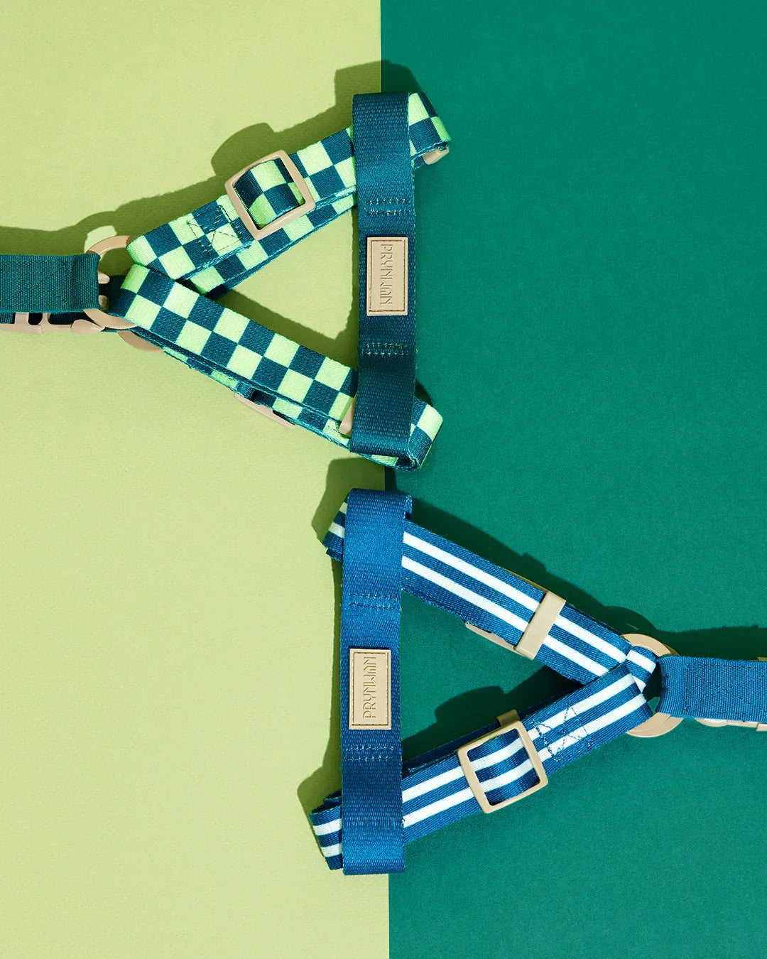 Prynwan Prynometry Step-In Harness Checkered Green