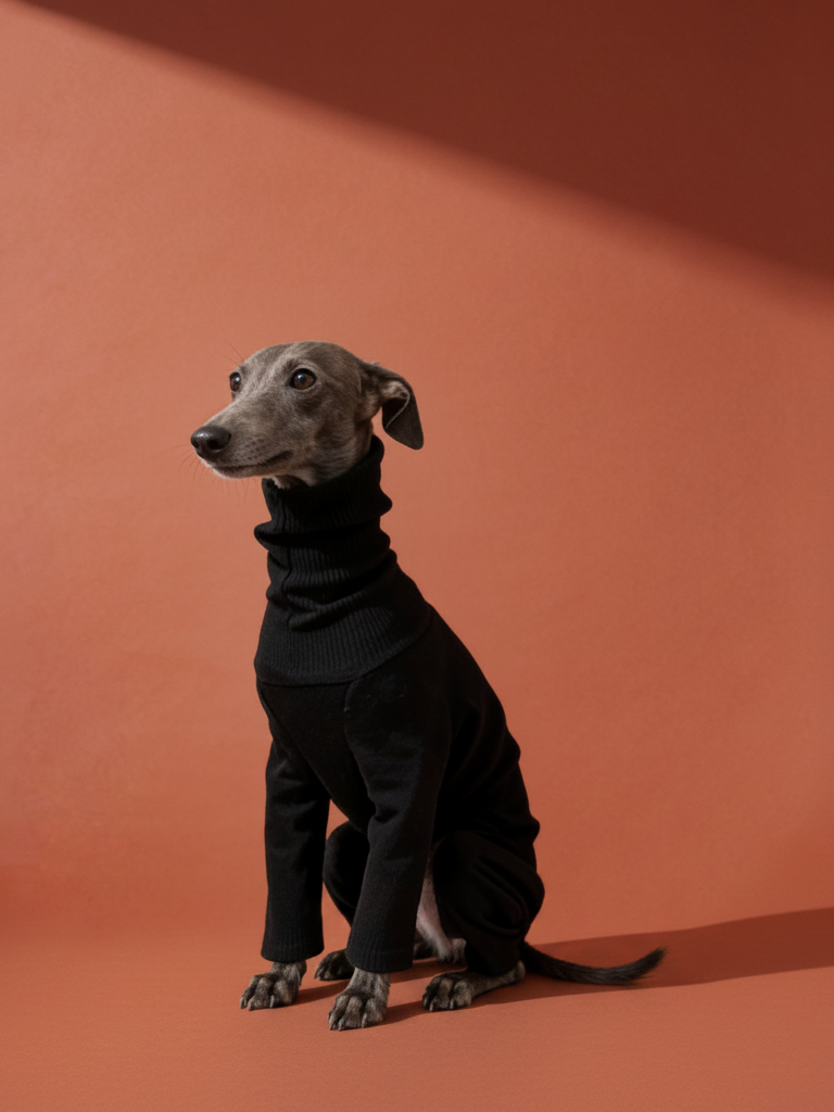 Pencil Stripes Highneck Base Top Iggy and Whippet Onesies