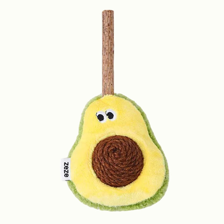 Avocado Sisal Rope Ball Cat Toy with Matatabi Stick