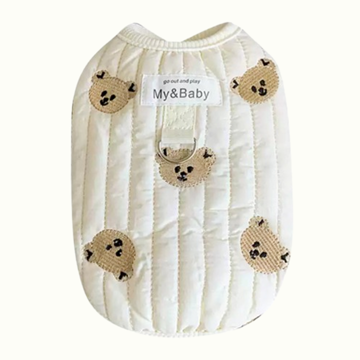 Little Bear Button Through Vest Dog Clothes