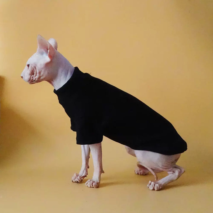 Basic Highneck Sphynx Cat Clothes