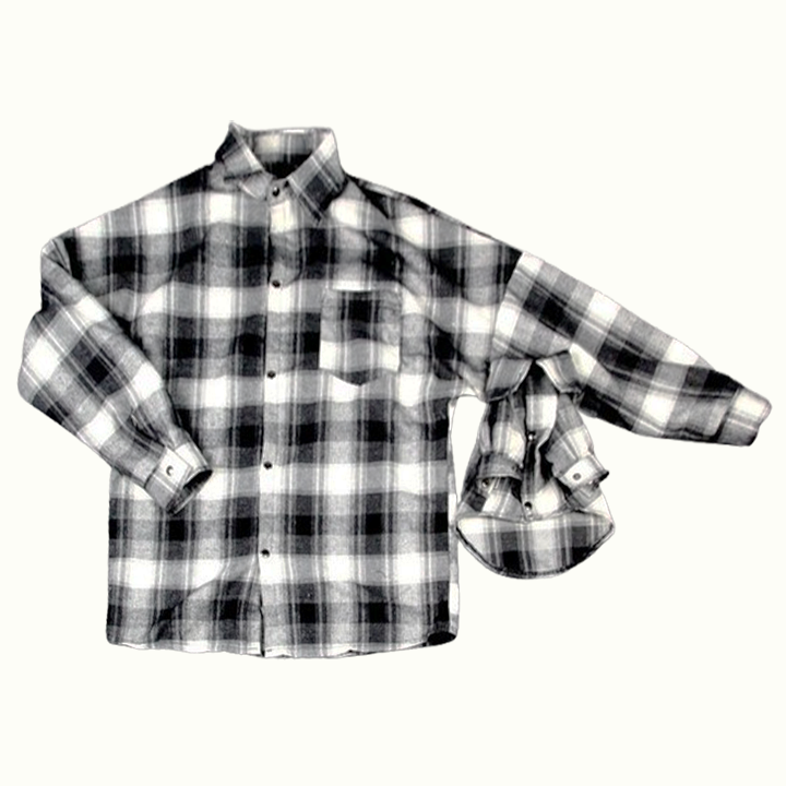 Black Checkered Plaid Pet Human Matching Shirt