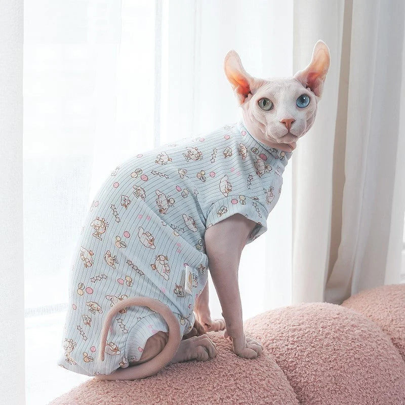 Cinnamoroll Sphynx Cat Onesies Pajamas