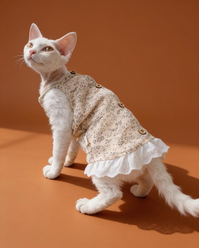 Flowers Sphynx Cat Cami Dress CityBear