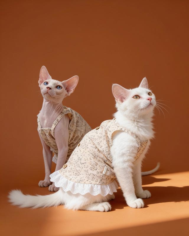 Flowers Sphynx Cat Cami Dress CityBear
