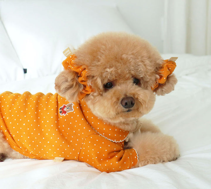 Buttercup Bow Dotty Cat and Small Dog Pajama