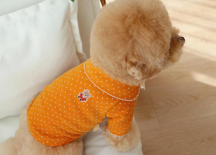 Buttercup Bow Dotty Cat and Small Dog Pajama