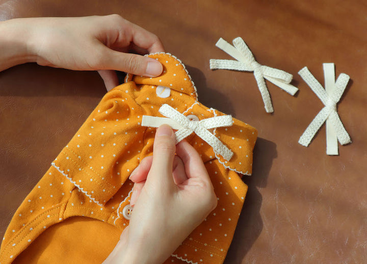 Buttercup Bow Dotty Cat and Small Dog Pajama