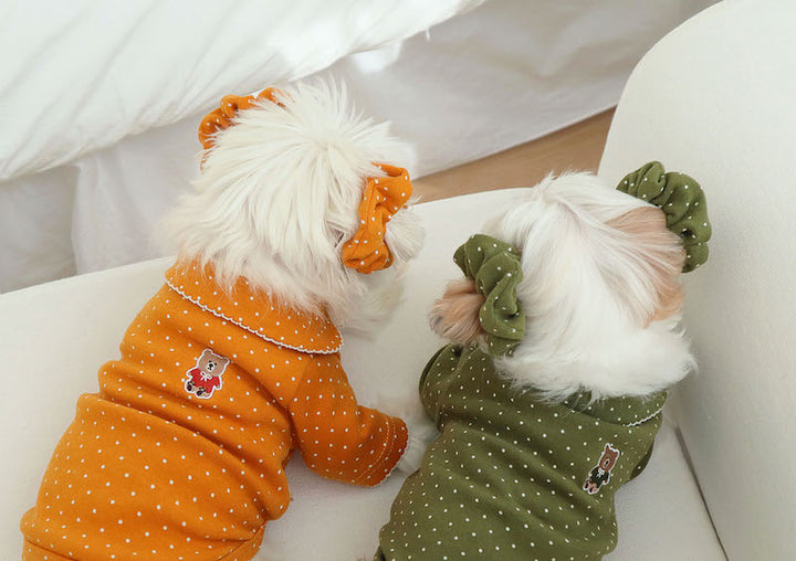 Buttercup Bow Dotty Cat and Small Dog Pajama
