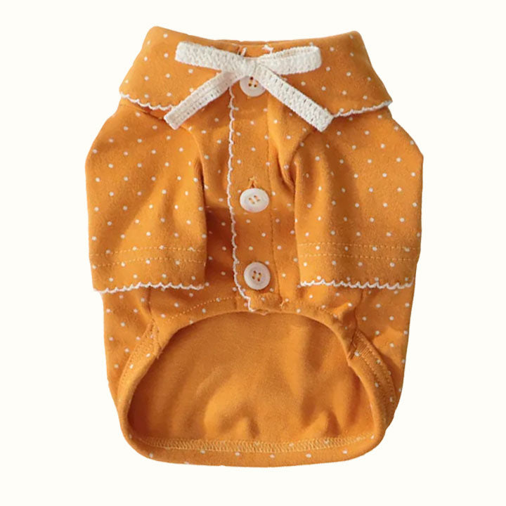 Buttercup Bow Dotty Cat and Small Dog Pajama