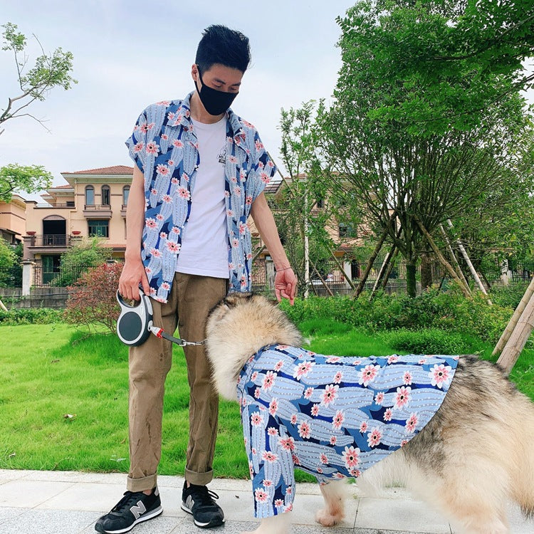 Cactus Print Dog Human Matching Outfit