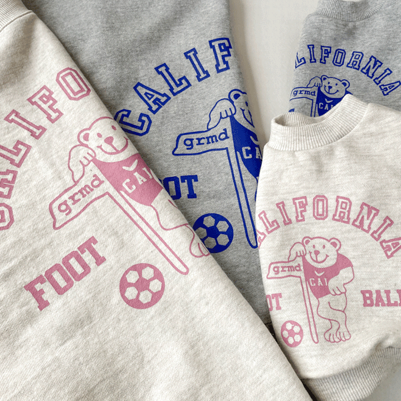 California Football Matching Dog and Owner Sweatshirt