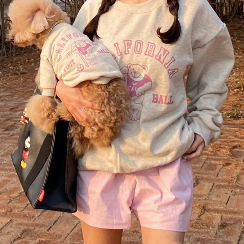 California Football Matching Dog and Owner Sweatshirt