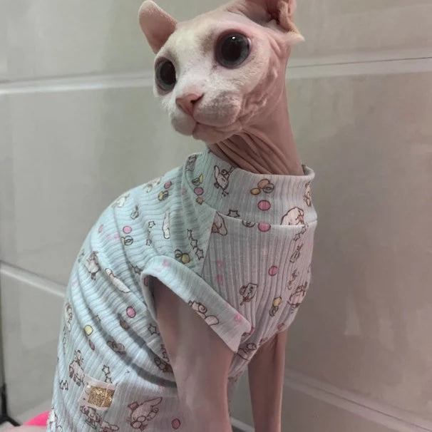 Cinnamoroll Sphynx Cat Onesies Pajamas