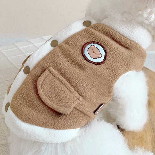 Casual Button Through Pet Jacket Vest