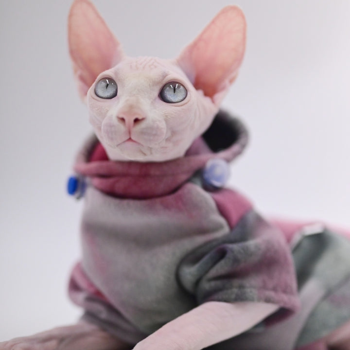 Tie Dye Sphynx Cat Hoodies