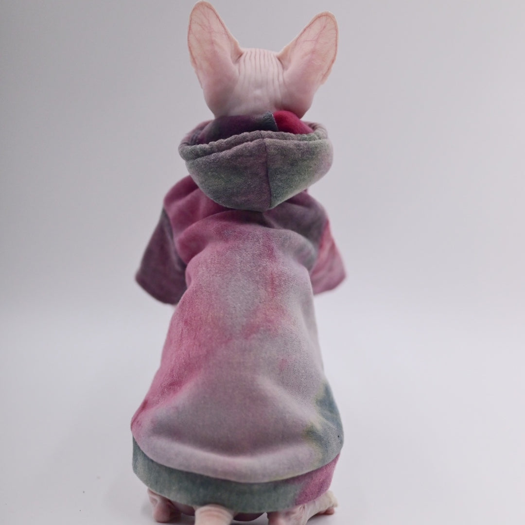 Tie Dye Sphynx Cat Hoodies