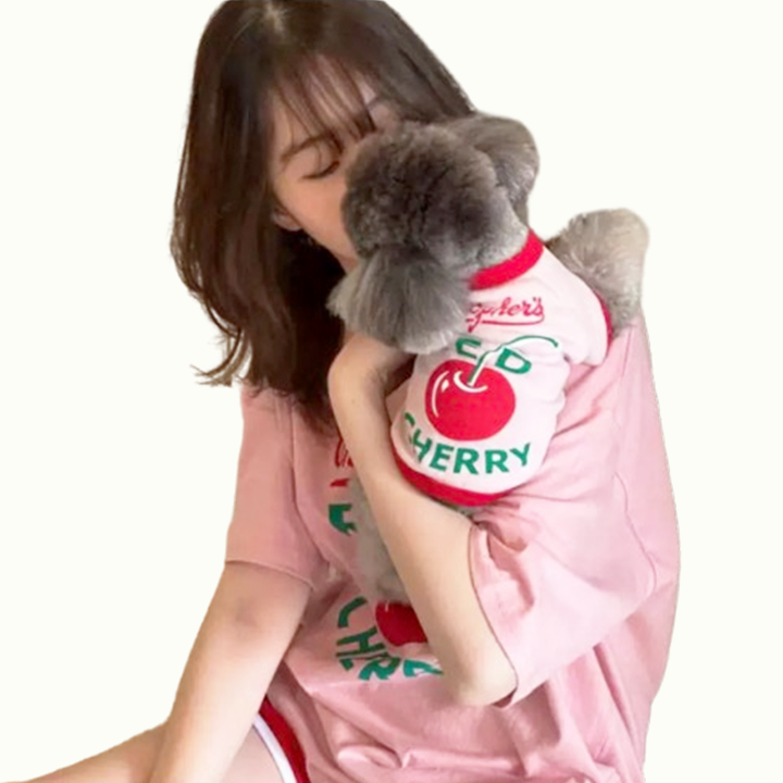 Cherry Matching Dog and Owner Outfits