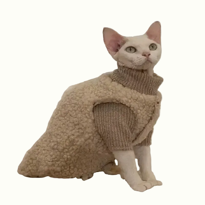 Classic Fleece Cat Jacket Sphynx Sweater