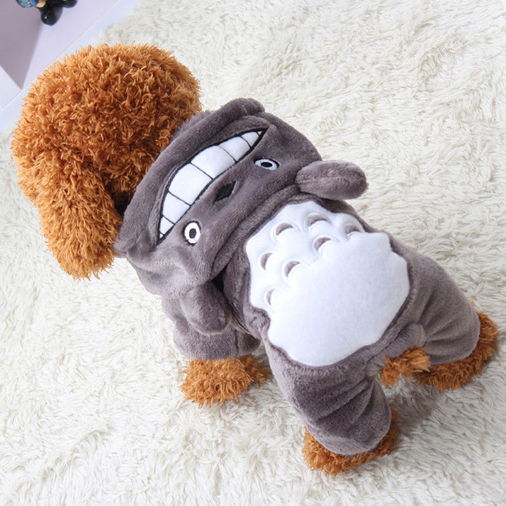 Totoro Cartoon Hooded Onesies Pet Costumes