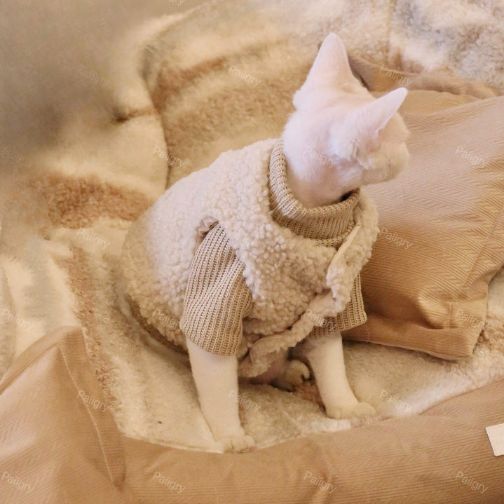 Classic Fleece Cat Jacket Sphynx Sweater