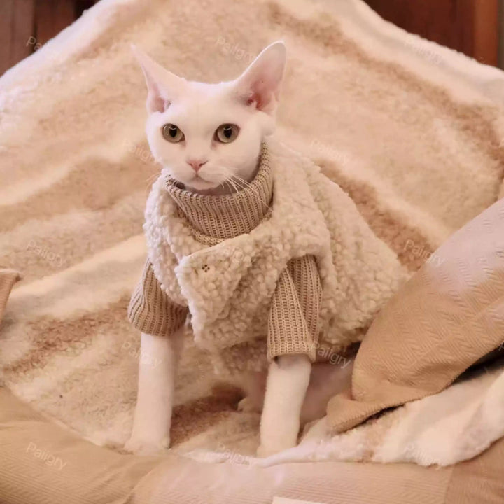 Classic Fleece Cat Jacket Sphynx Sweater