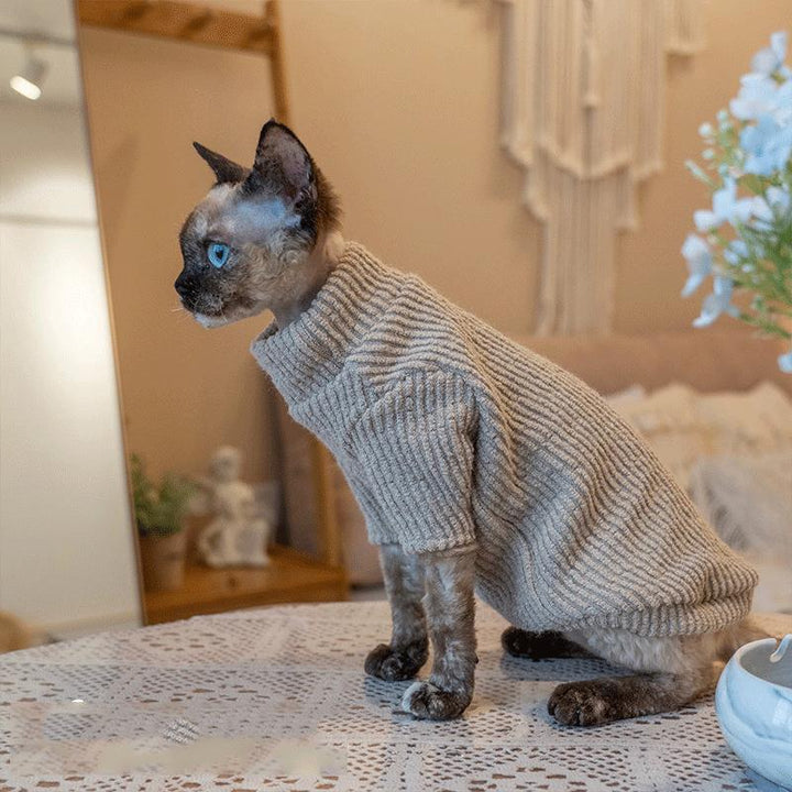 Classic Fleece Cat Jacket Sphynx Sweater