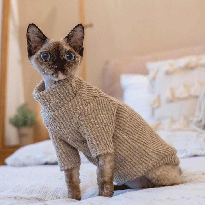 Classic Fleece Cat Jacket Sphynx Sweater