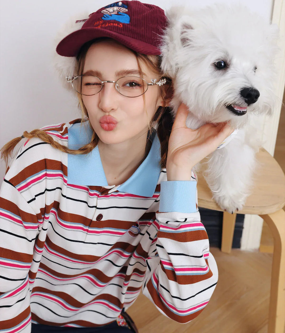 Classic Polo Stripes Pet Human Matching Tee Shirt