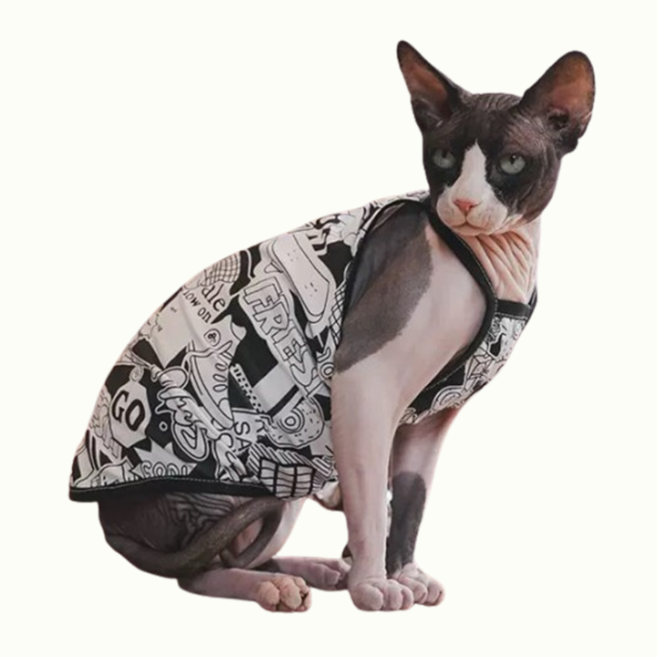 Comic Graphics Sphynx Cat Camisoles