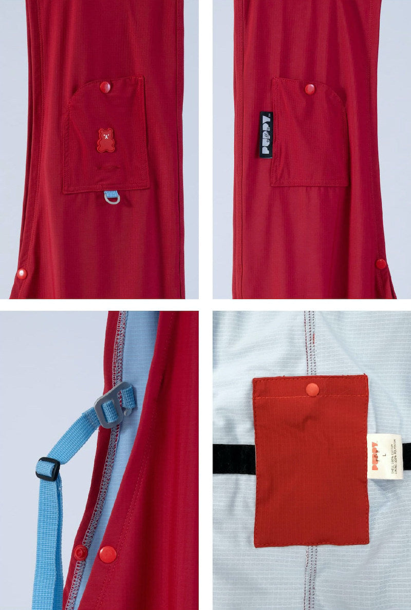 Cooling Ice Silk Crossbody Pet Sling Bag in Red