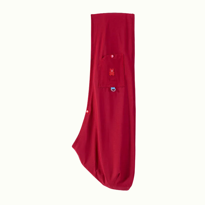 Cooling Ice Silk Crossbody Pet Sling Bag in Red