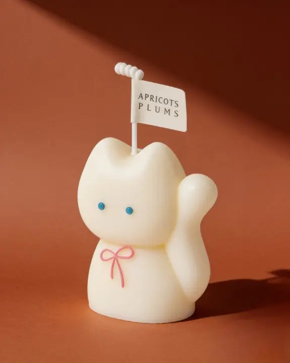 Handmade Aromatherapy Natural Plant Wax Cat Candle with Essential Oil