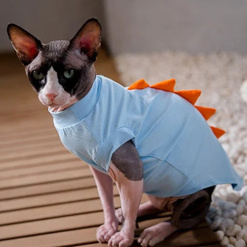 Sphynx Cat Dinosaur Tee Shirt Costume