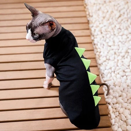 Sphynx Cat Dinosaur Tee Shirt Costume