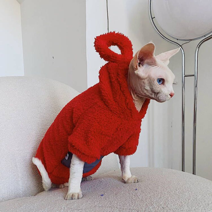 Teletubbies Hoodies Sphynx Cat Costumes