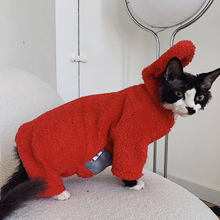 Teletubbies Hoodies Sphynx Cat Costumes