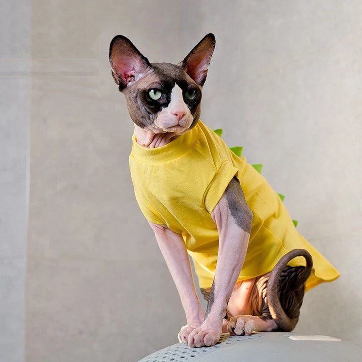 Sphynx Cat Dinosaur Tee Shirt Costume