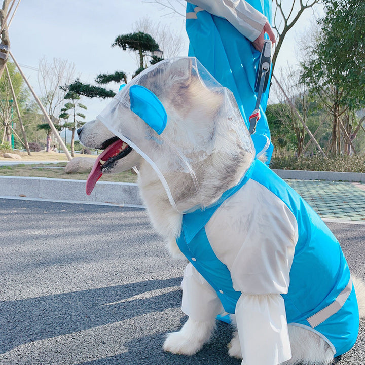 Reflective Dog Human Matching Raincoat