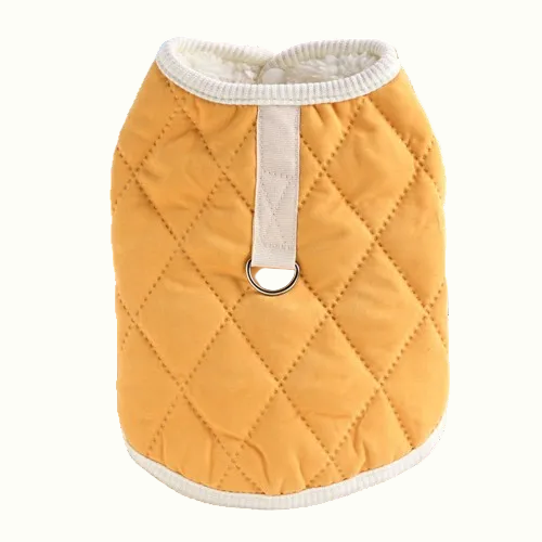 diamond stitch fleece jacket vest with hook