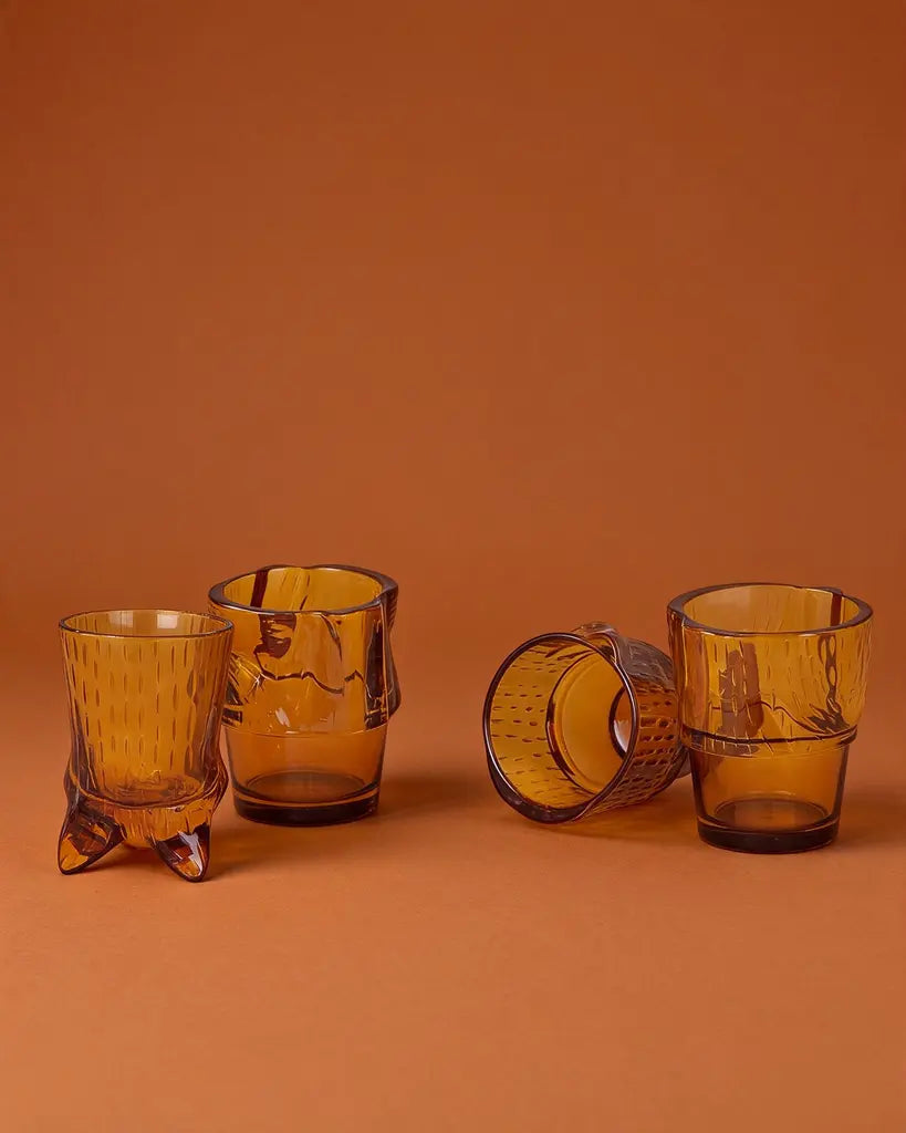 DOIY Stackable Kitty Glasses, Set of 4