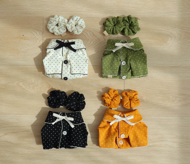 Buttercup Bow Dotty Cat and Small Dog Pajama