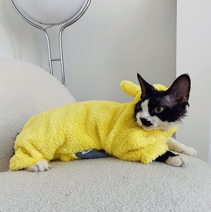 Teletubbies Hoodies Sphynx Cat Costumes