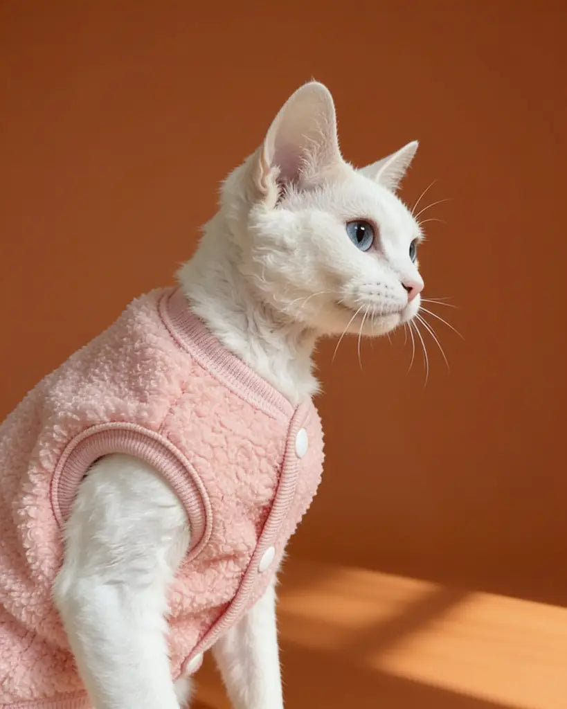 Fleece Vest Sphynx Cat Jacket CityBear