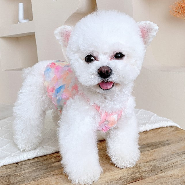 flower cami vest small dog clothes