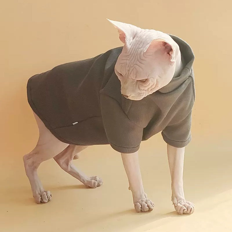 Basic Highneck Sphynx Cat Clothes