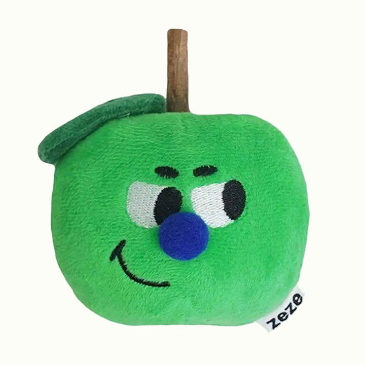 Green Apple Cat Chew Toy with Matatabi stick