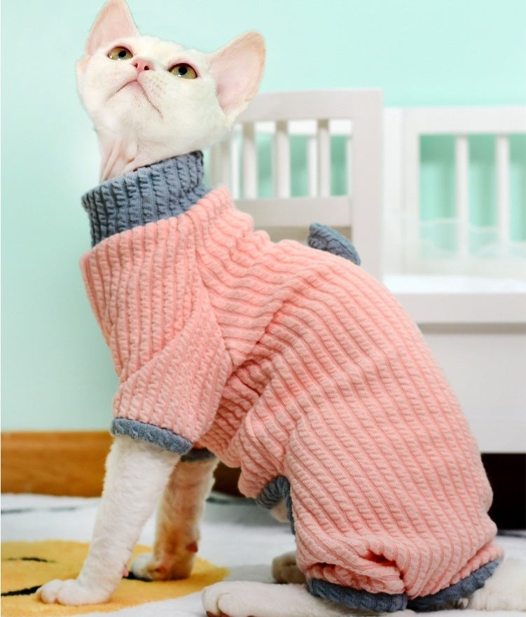 Danish Rib Sphynx Cat Onesies Pajamas