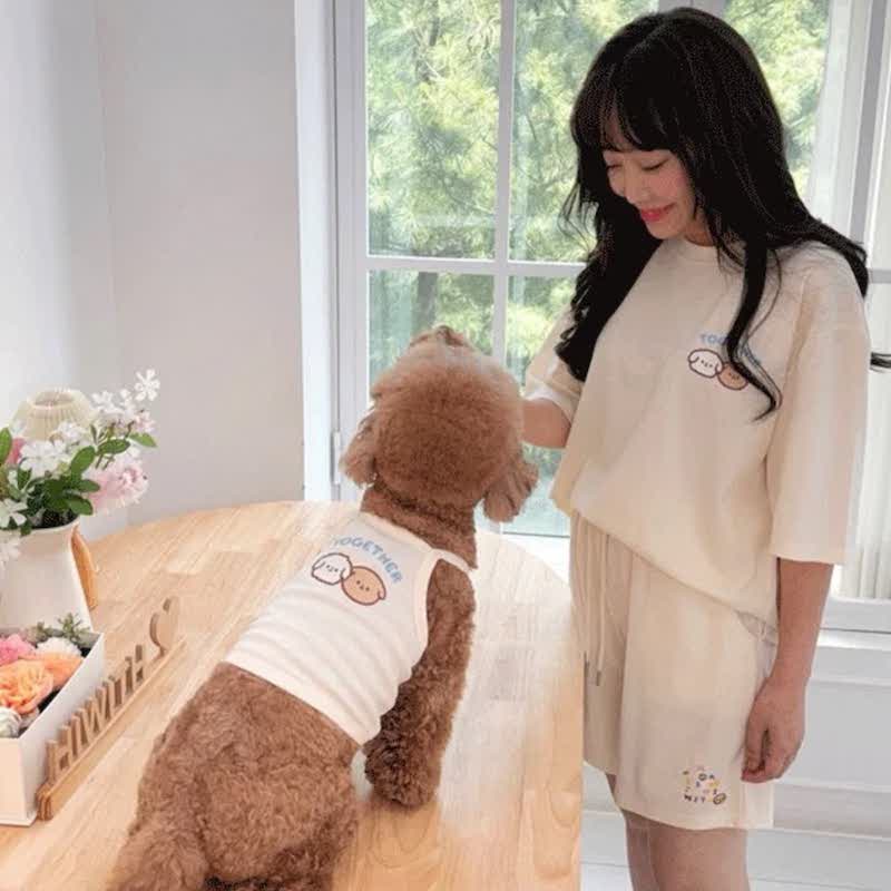 Happy Together Pet and Owner Matching Tee Shirt